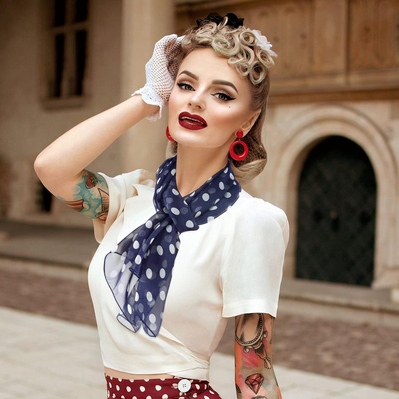 E-Clover Herebuy - Unique Women's Floral Scarves: Chiffon Flowers & Birds Printed Scarf - Image 2
